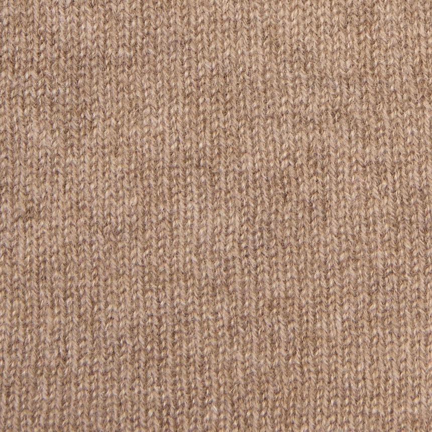SCALDACOLLO BICOLORE BEIGE E MARRONE IN CASHMERE