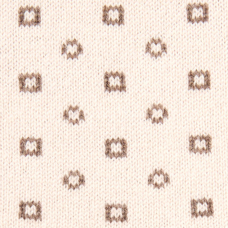 BEIGE NECK WARMER WITH MICRO PATTERN