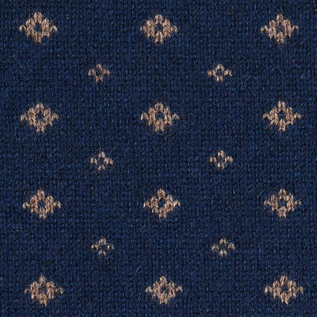 DARK BLUE NECK WARMER WITH MICRO PATTERN