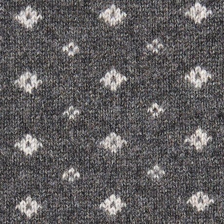 DARK GREY NECK WARMER WITH MICRO PATTERN