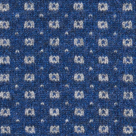 BLUE NECK WARMER WITH MICRO PATTERN