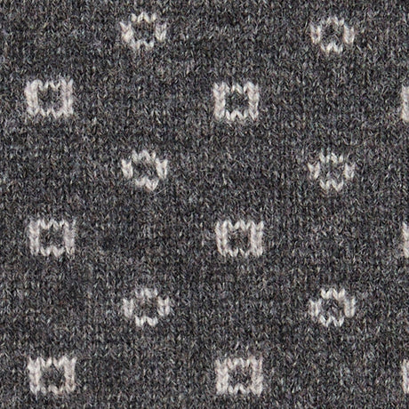 DARK GREY NECK WARMER WITH MICRO PATTERN