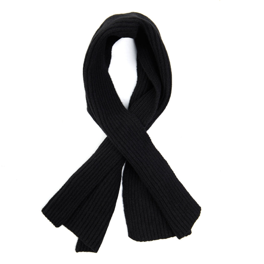 SCALDACOLLO NERO IN CASHMERE 