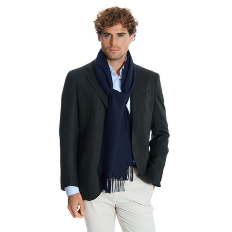 DARK BLUE SOLID SCARF