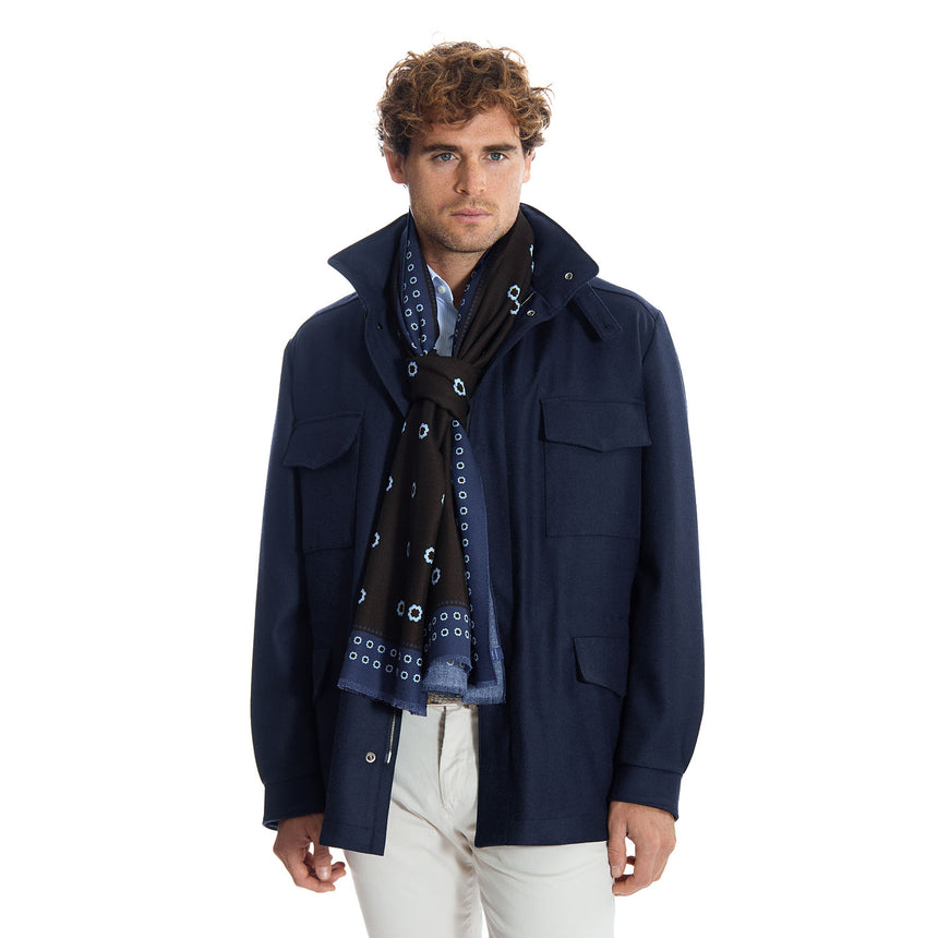 DARK BROWN WOOL STOLE