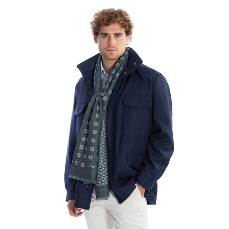 STOLA GRIGIO SCURO IN LANA