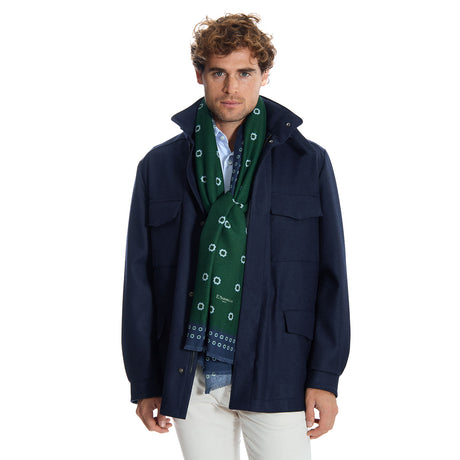 STOLA VERDE SCURO IN LANA