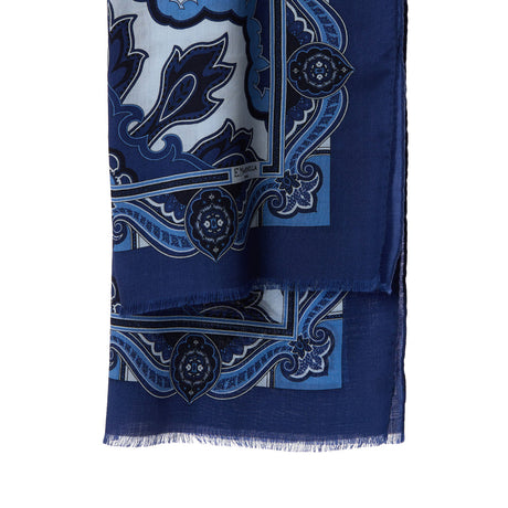 SCIARPA BLU IN LANA