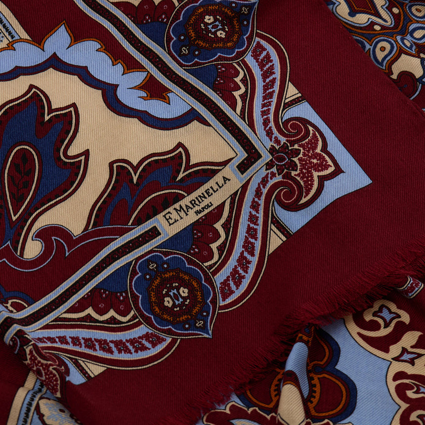 SCIARPA BORDEAUX IN LANA