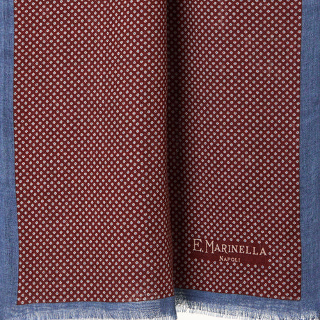 STOLA BORDEAUX IN LANA E SETA