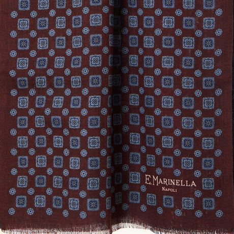 STOLA BORDEAUX IN LANA E SETA