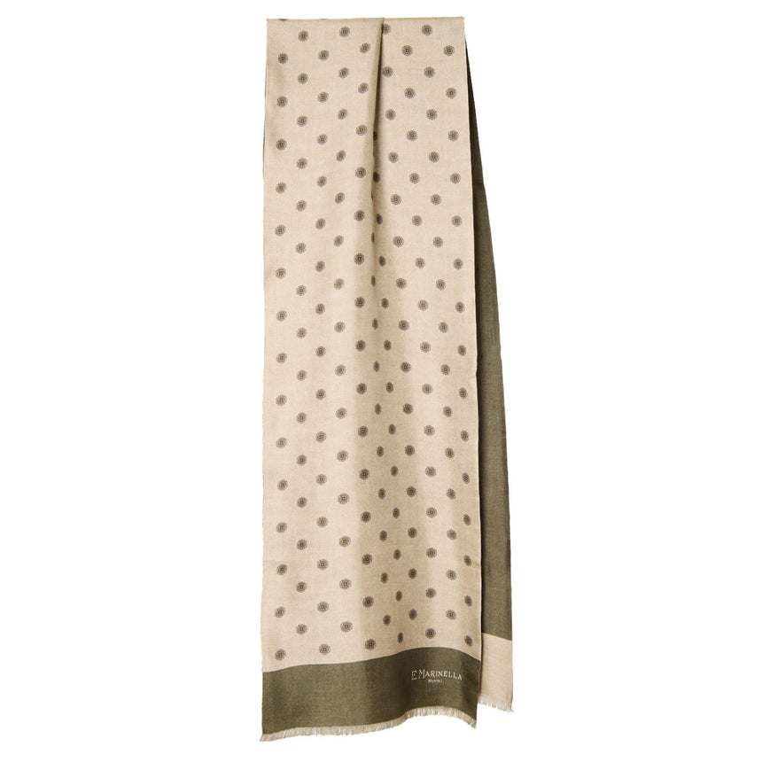 SCIARPA TUBOLARE BEIGE IN SETA TWILL