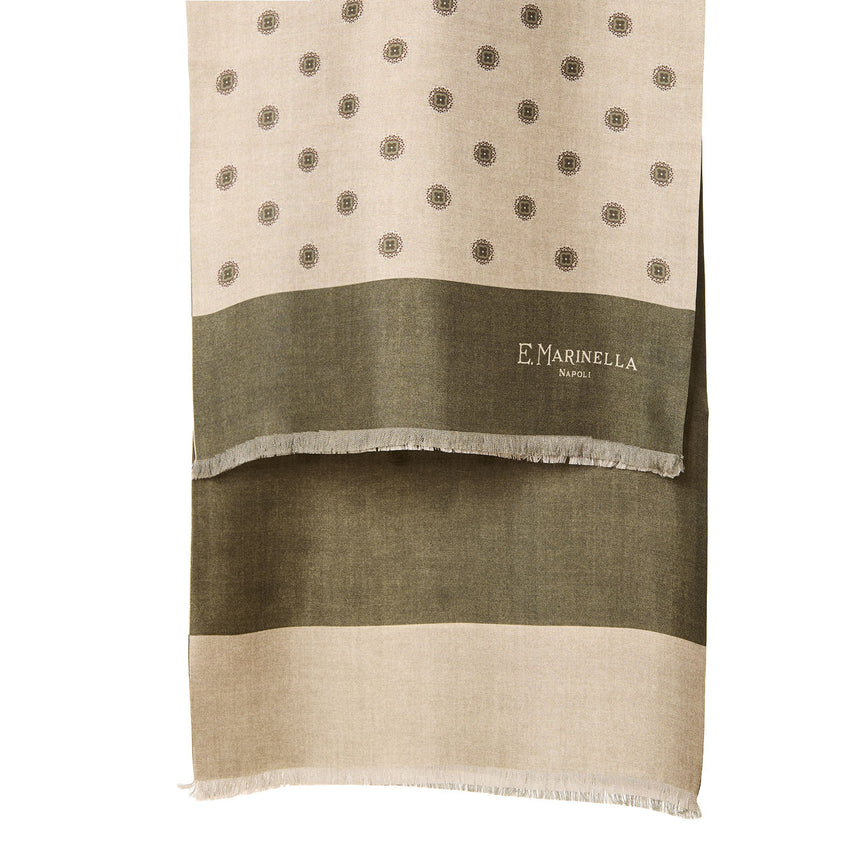 SCIARPA TUBOLARE BEIGE IN SETA TWILL