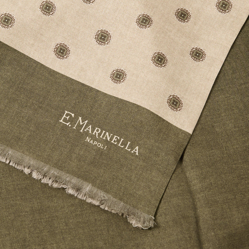 SCIARPA TUBOLARE BEIGE IN SETA TWILL
