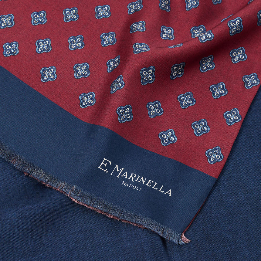 SCIARPA TUBOLARE BORDEAUX IN SETA TWILL