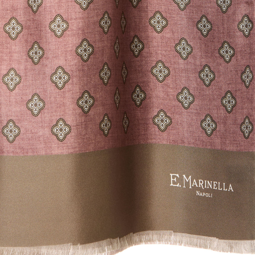 SCIARPA TUBOLARE ROSA IN SETA TWILL
