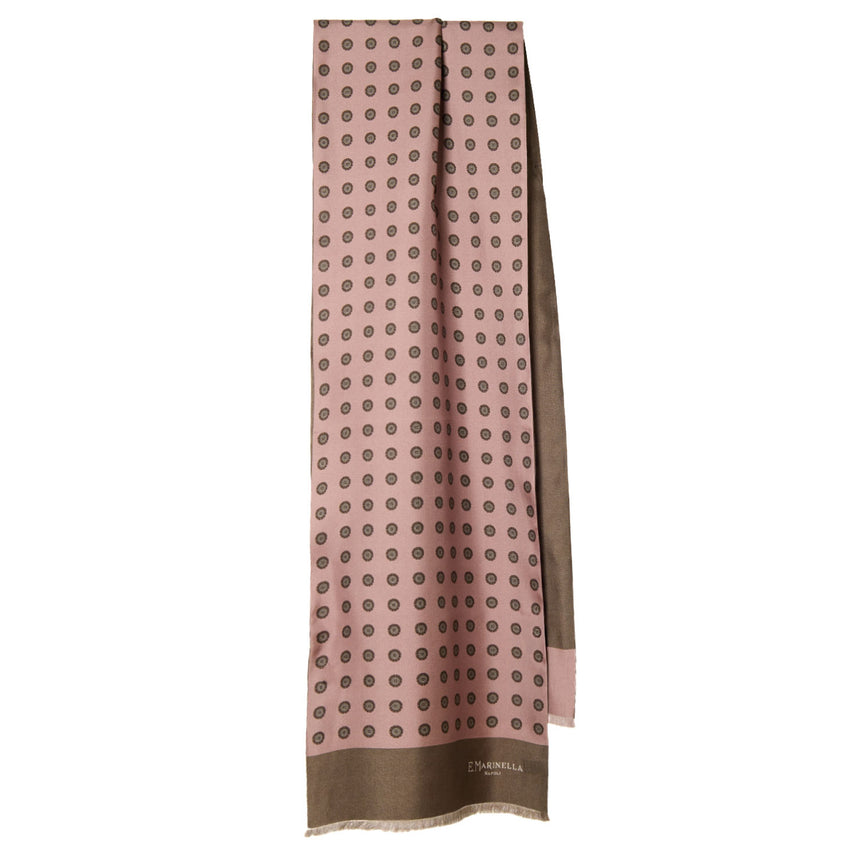 SCIARPA TUBOLARE ROSA IN SETA TWILL