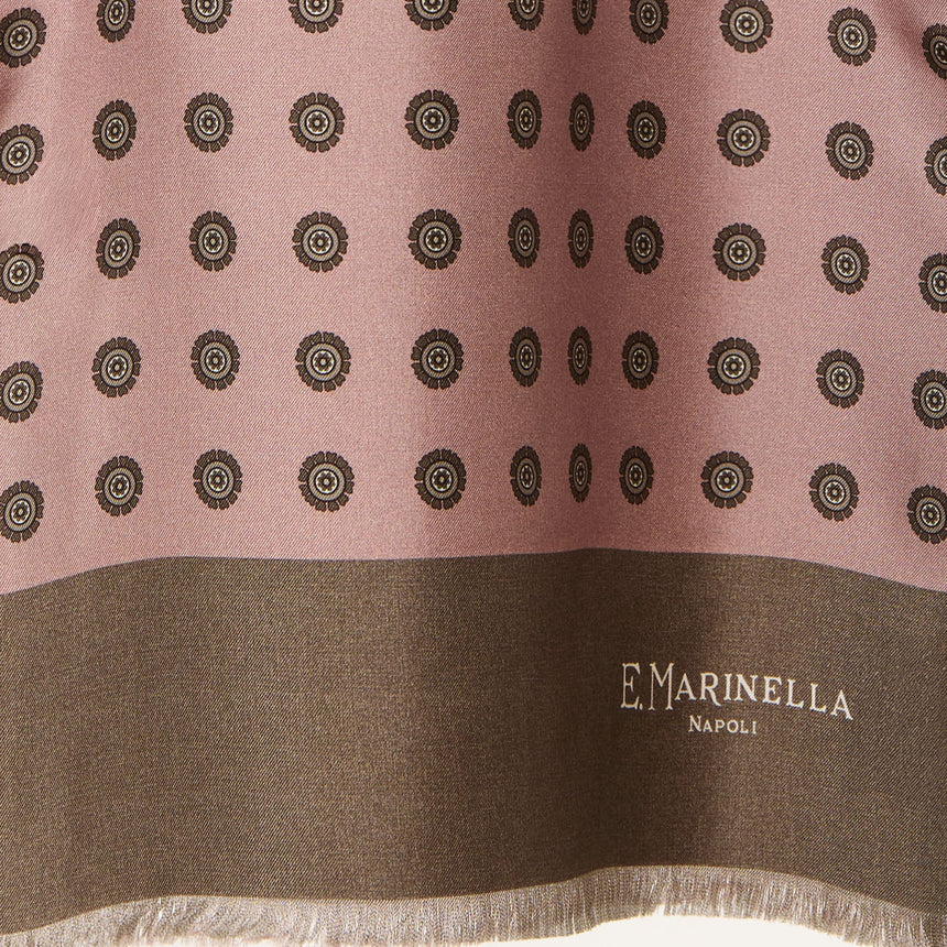 SCIARPA TUBOLARE ROSA IN SETA TWILL