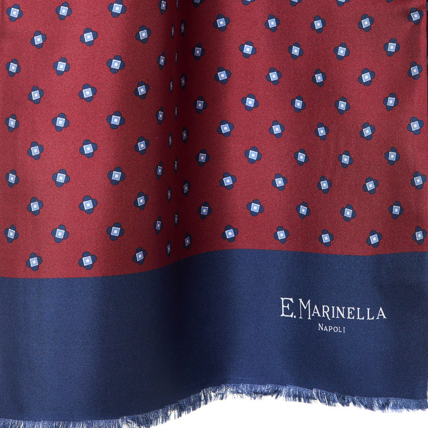 SCIARPA TUBOLARE BORDEAUX IN SETA TWILL