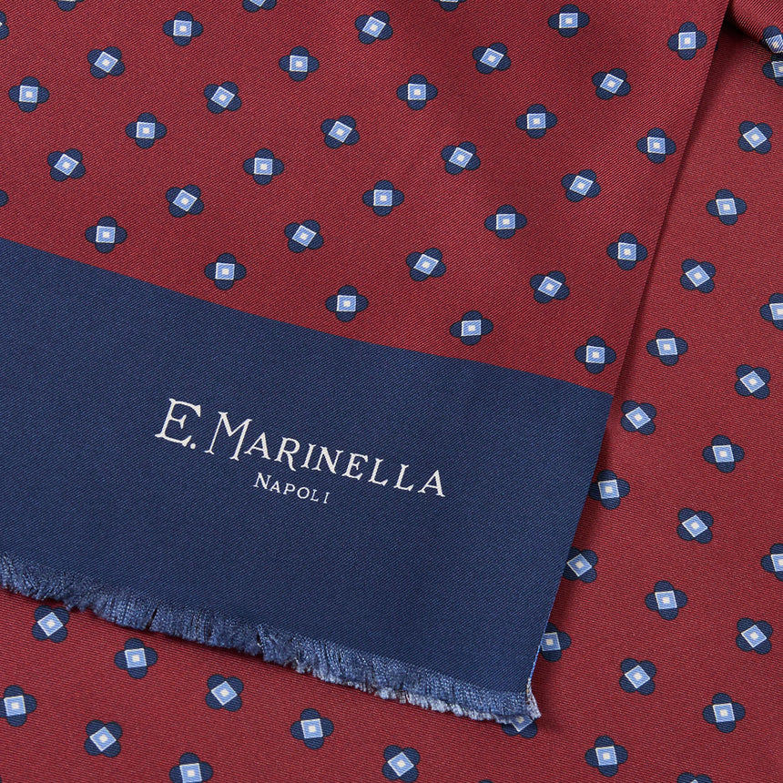 SCIARPA TUBOLARE BORDEAUX IN SETA TWILL