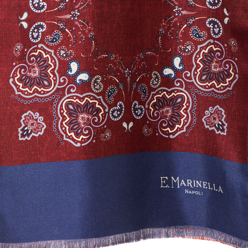 SCIARPA TUBOLARE BORDEAUX IN SETA TWILL