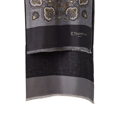 SCIARPA TUBOLARE GREY IN SETA TWILL