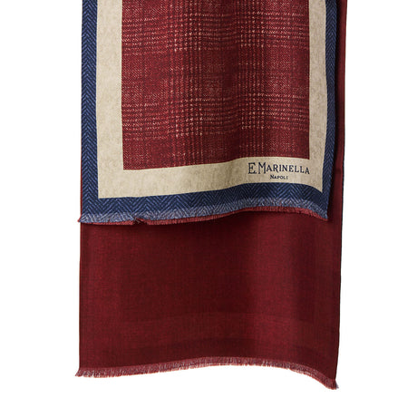 SCIARPA TUBOLARE BLU IN SETA TWILL