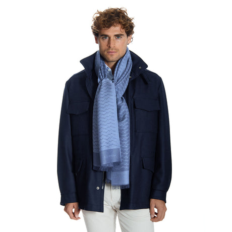 POWDER BLUE VESUVIUS SCARF