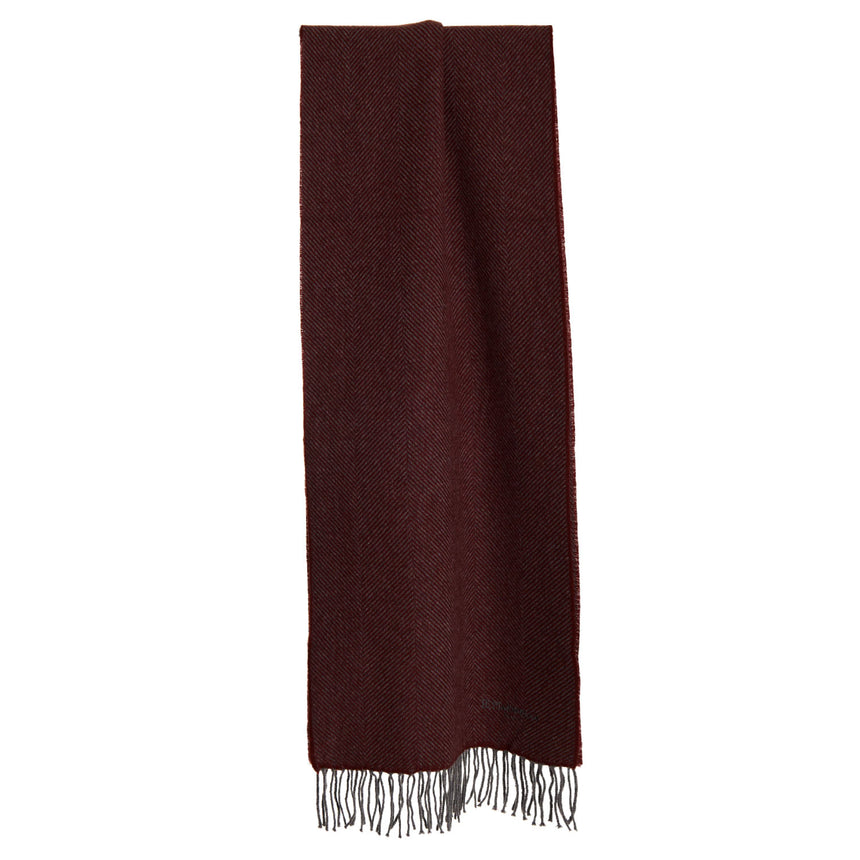 BORDEAUX FRINGED SCARF