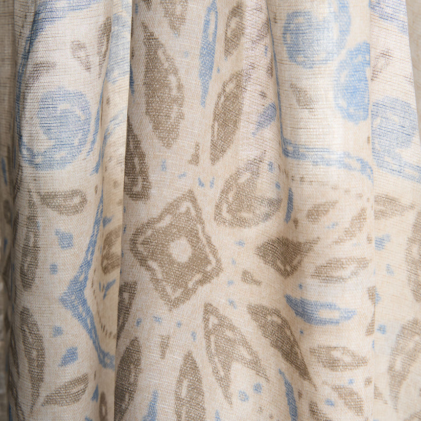 BEIGE COTTON AND LINEN SCARF