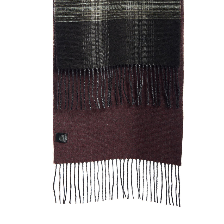 BICOLOR GREEN SILK AND CASHMERE SCARF