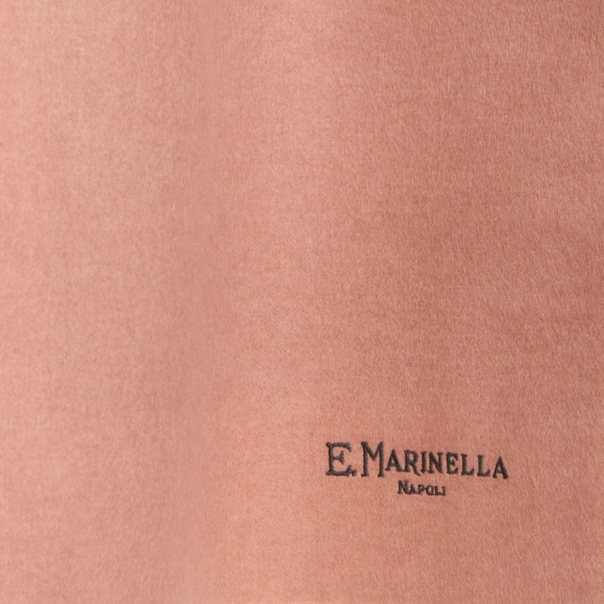 BICOLOR PINK AND BEIGE SILK AND CASHMERE SCARF