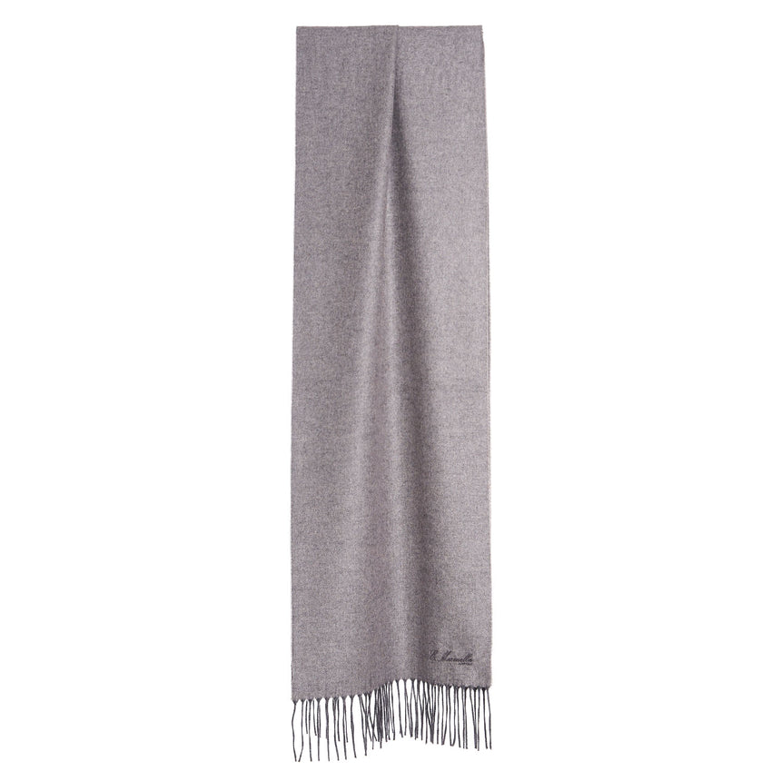 SCIARPA GRIGIO CHIARO IN SETA E CASHMERE