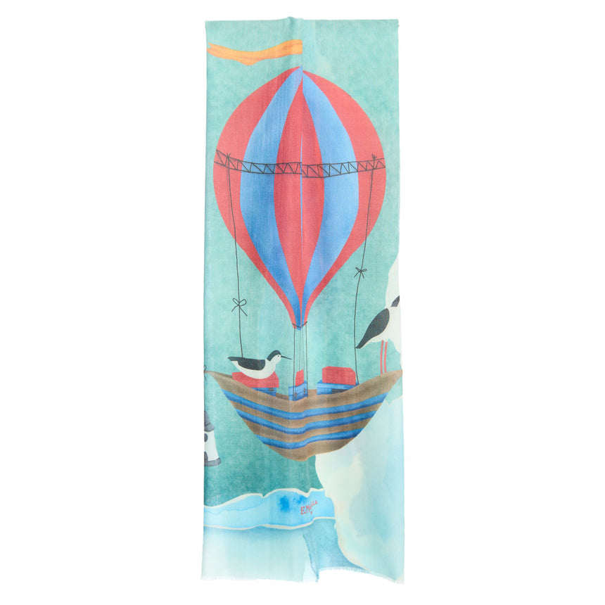 GREEN CASHMERE STOLE