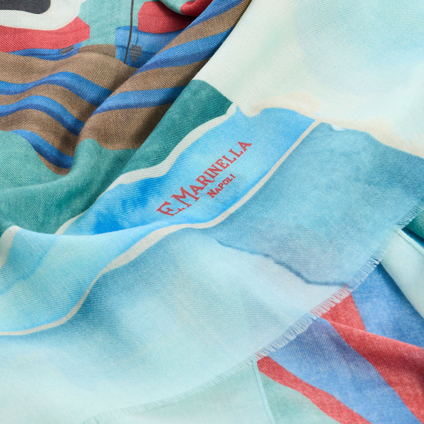 GREEN CASHMERE STOLE