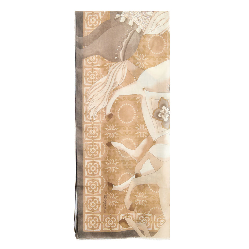 BROWN CASHMERE STOLE