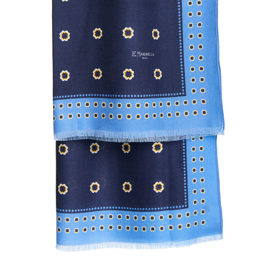 STOLA BLU SCURO IN LANA