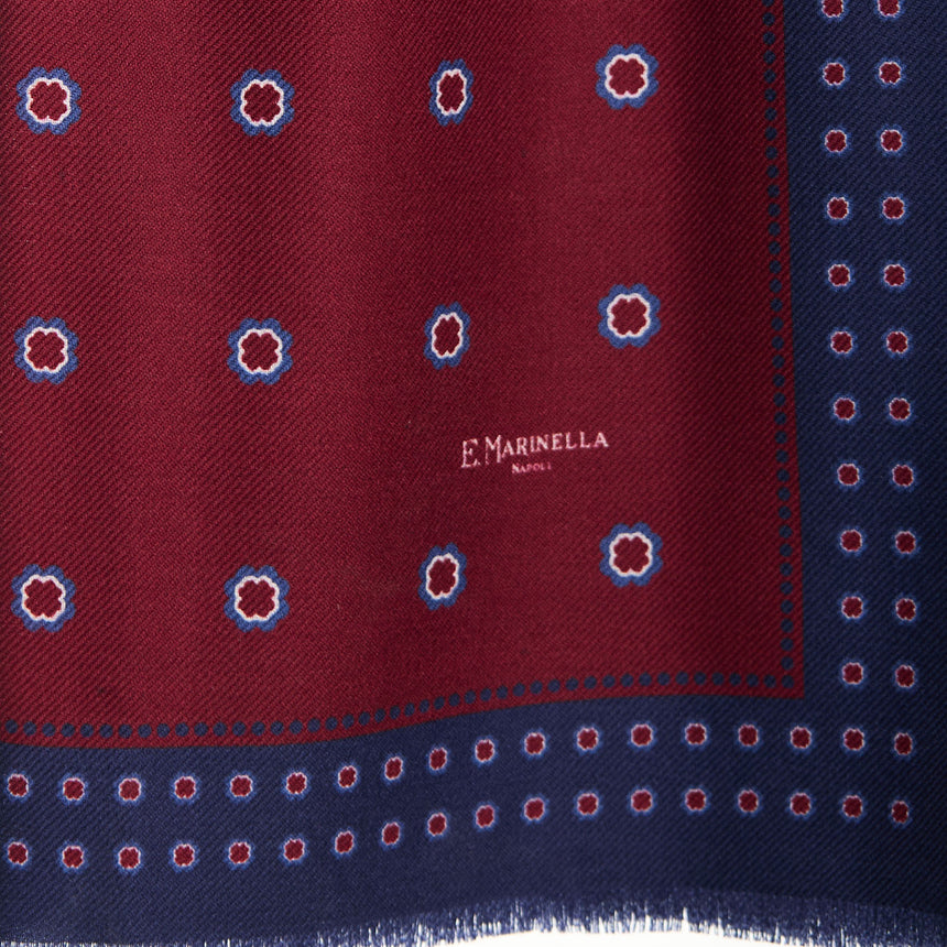 STOLA BORDEAUX IN LANA