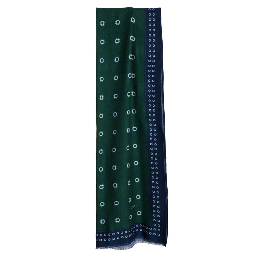 DARK GREEN WOOL STOLE