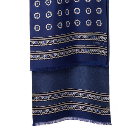 BLUE DOUBLE SILK SCARF
