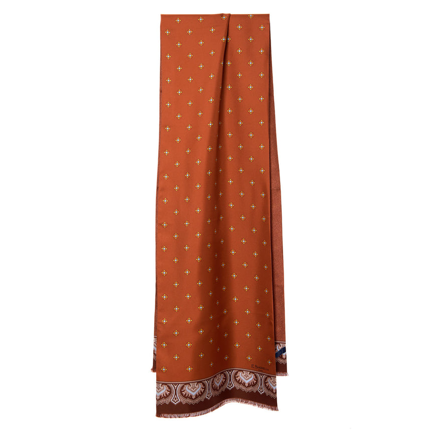 ORANGE DOUBLE SILK SCARF