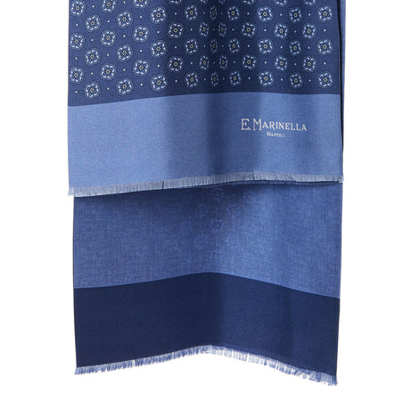 BLUE DOUBLE SILK SCARF