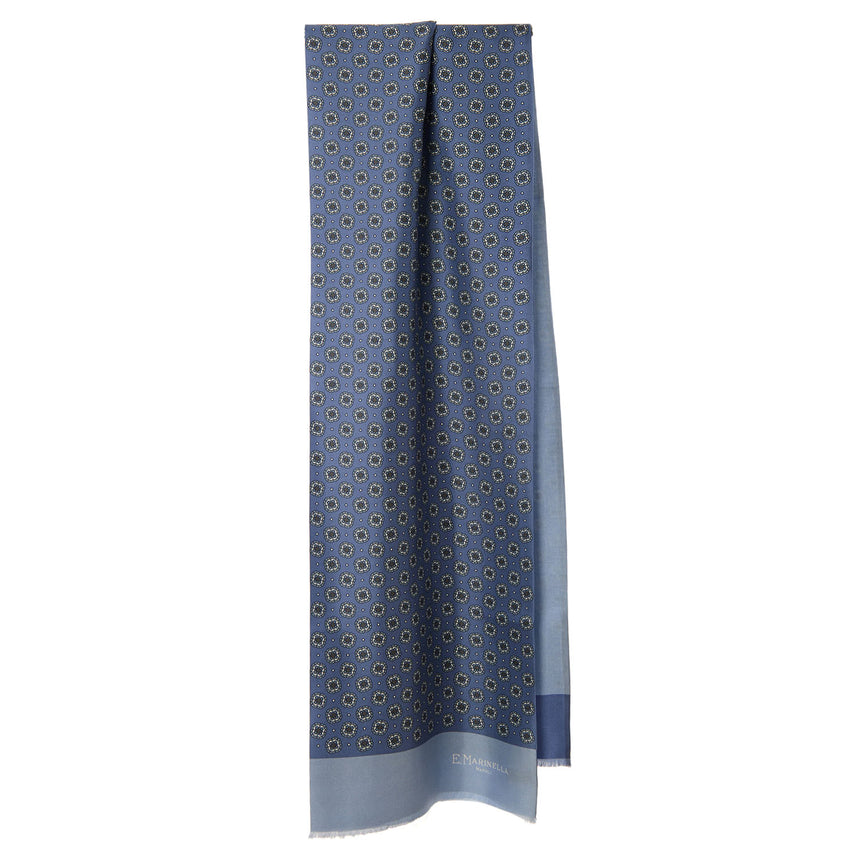 POWDER BLUE DOUBLE SILK SCARF
