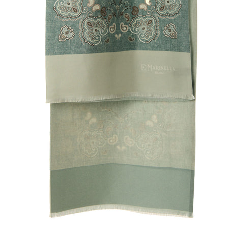 GREEN DOUBLE SILK SCARF