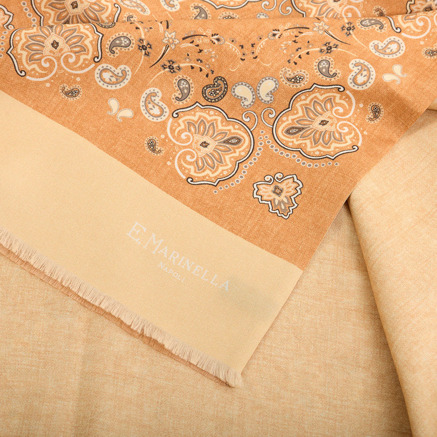 ORANGE DOUBLE SILK SCARF