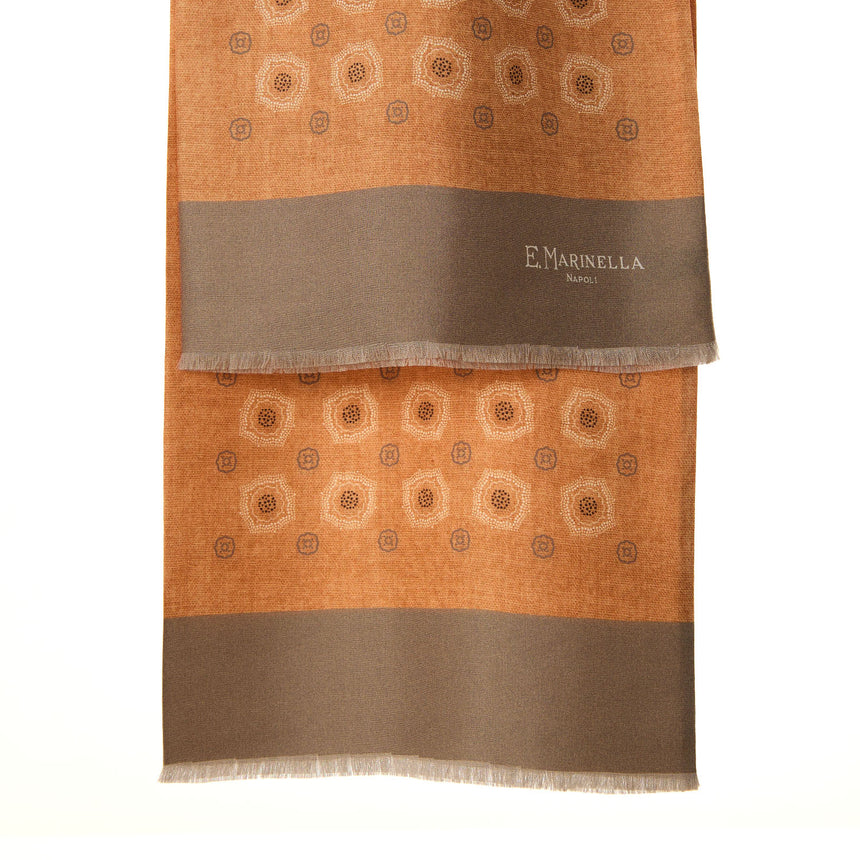 ORANGE DOUBLE SILK SCARF