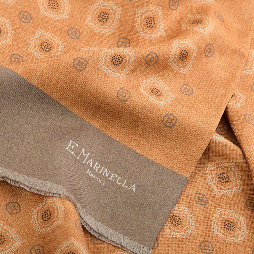 ORANGE DOUBLE SILK SCARF