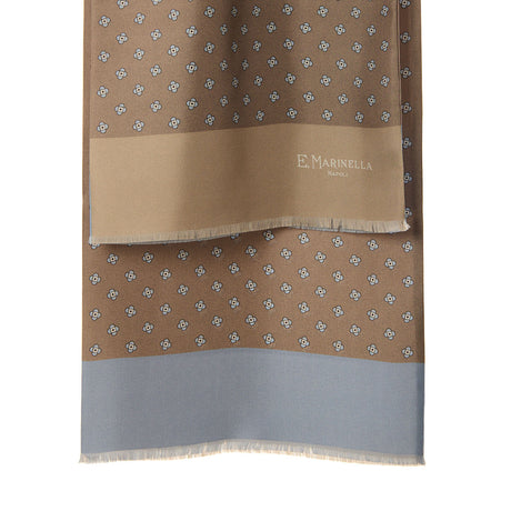 SCIARPA TUBOLARE BEIGE IN SETA TWILL