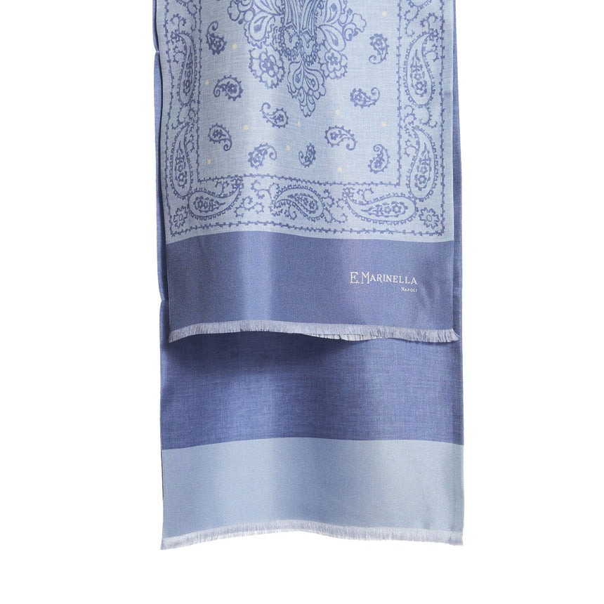 POWDER BLUE DOUBLE SILK SCARF