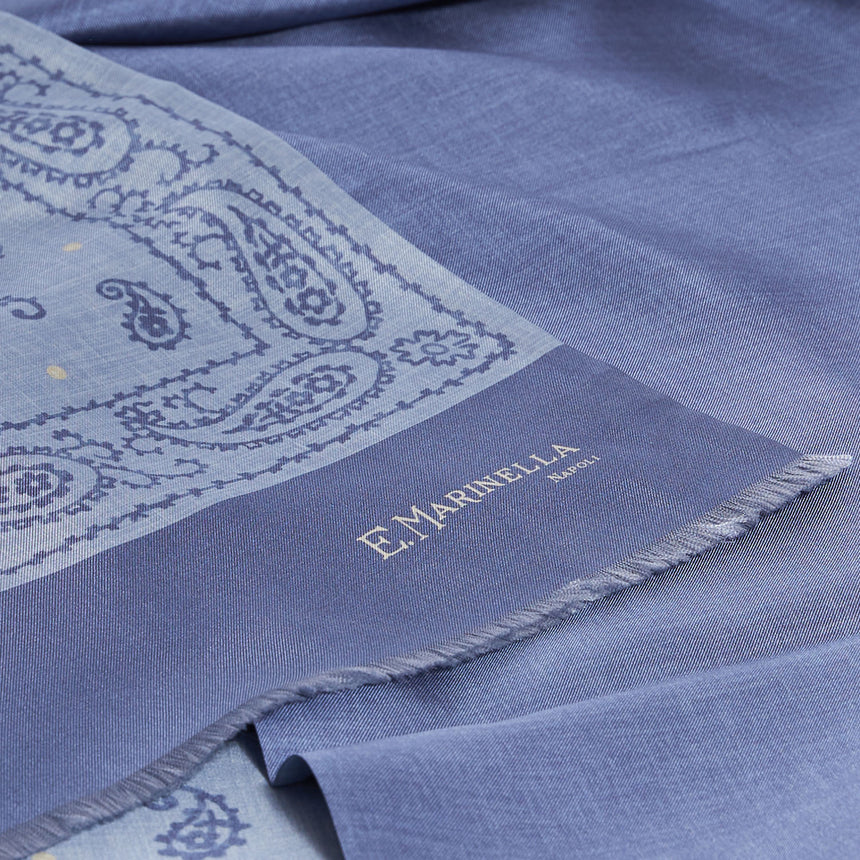 POWDER BLUE DOUBLE SILK SCARF